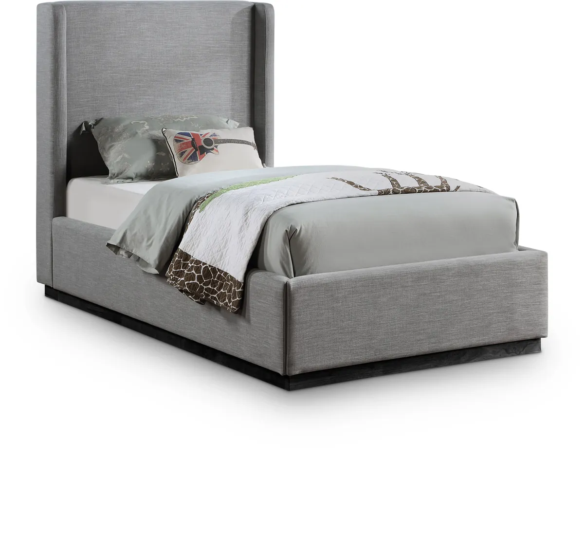 Flynn - Twin Bed - Gray