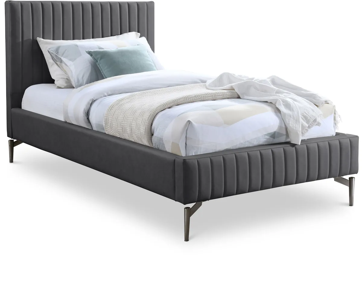Gallo - Twin Bed - Dark Gray