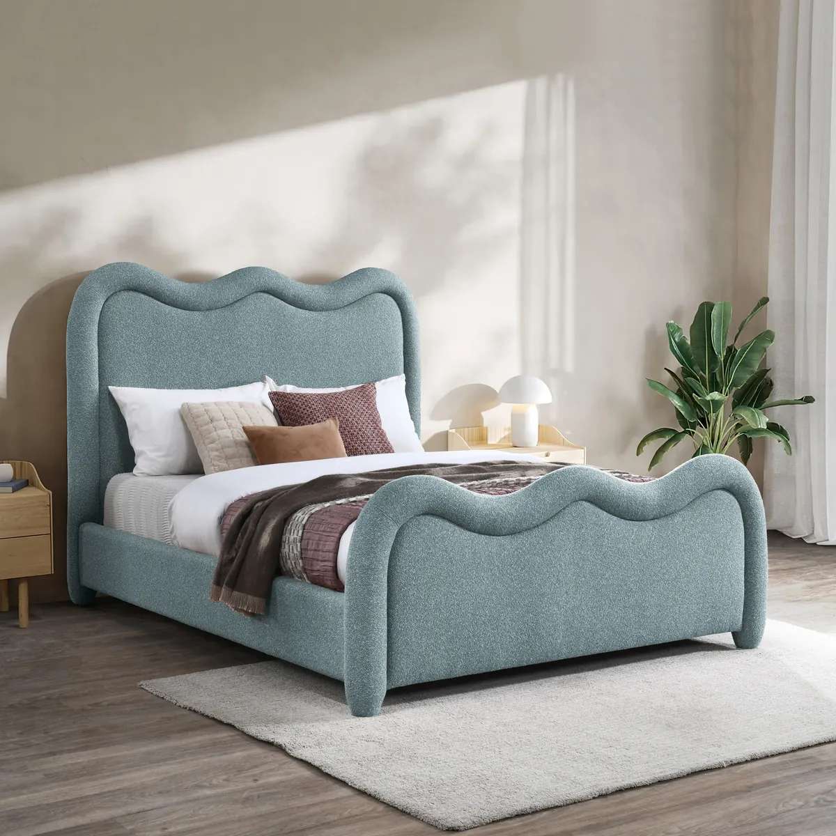 Gavin - Queen Bed - Blue - View 2