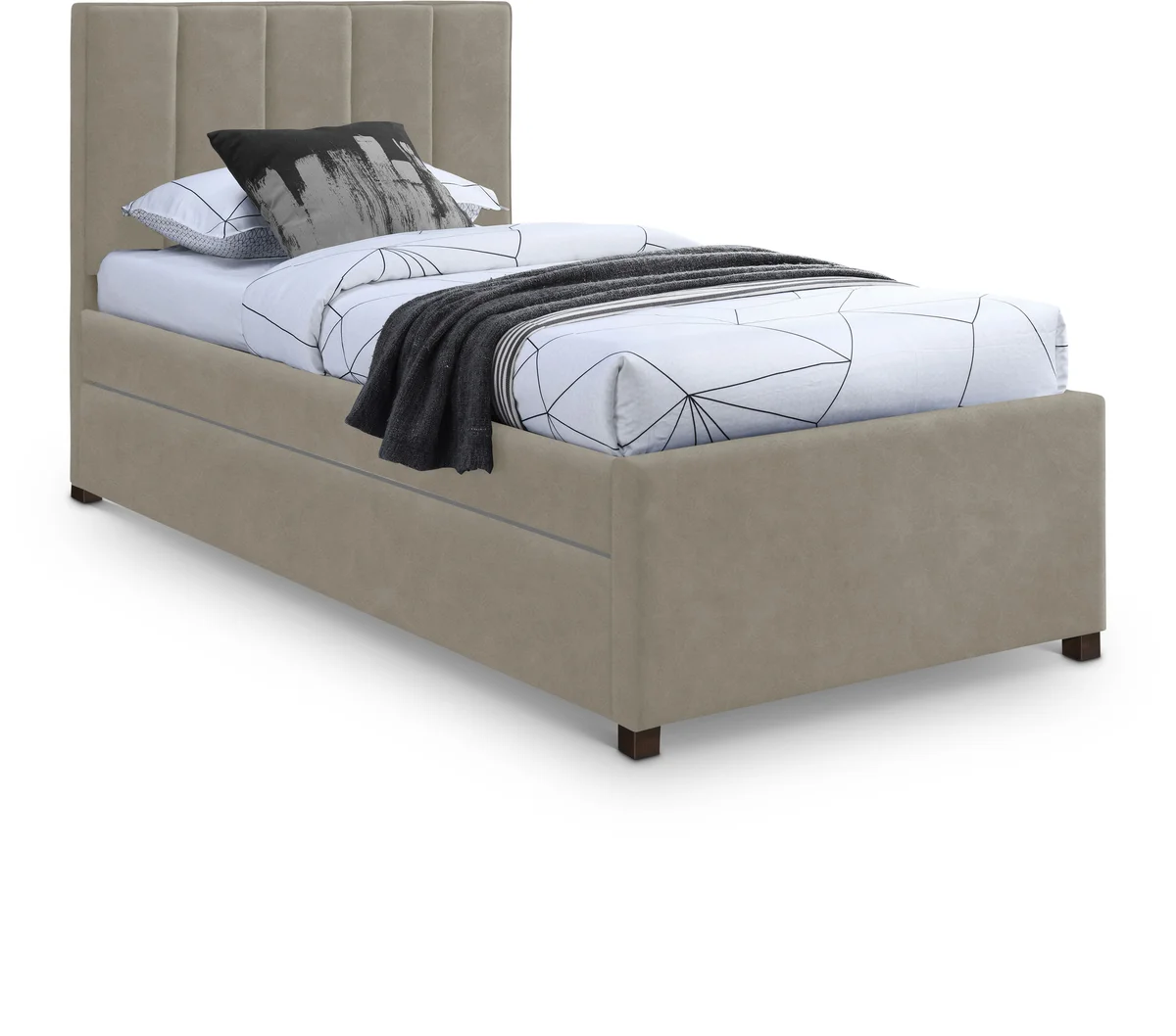Hudson - Twin Trundle Bed - Beige