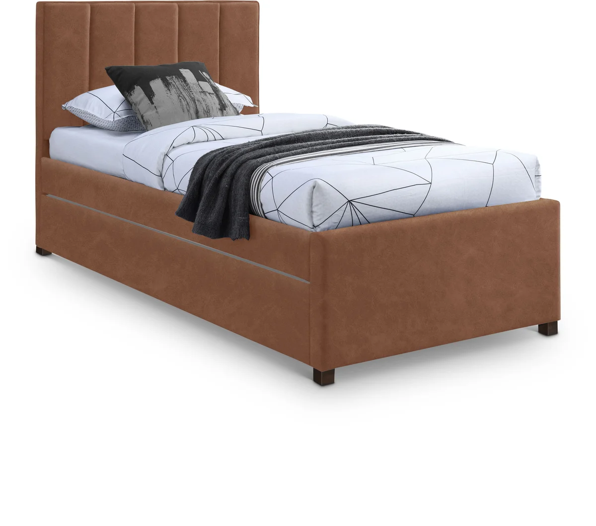 Hudson - Twin Trundle Bed - Cognac
