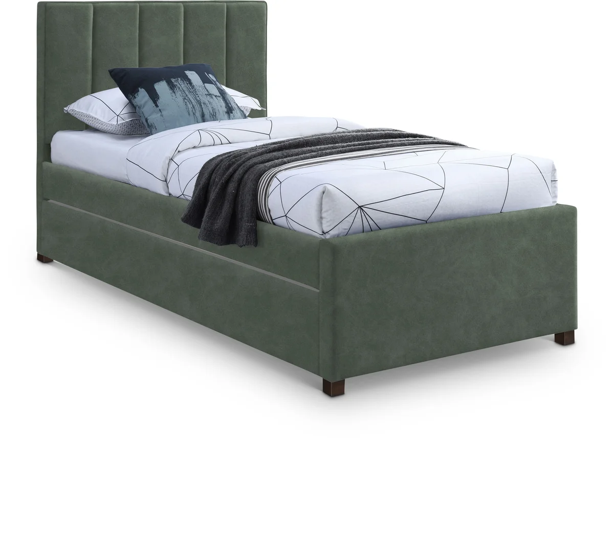 Hudson - Twin Trundle Bed - Green