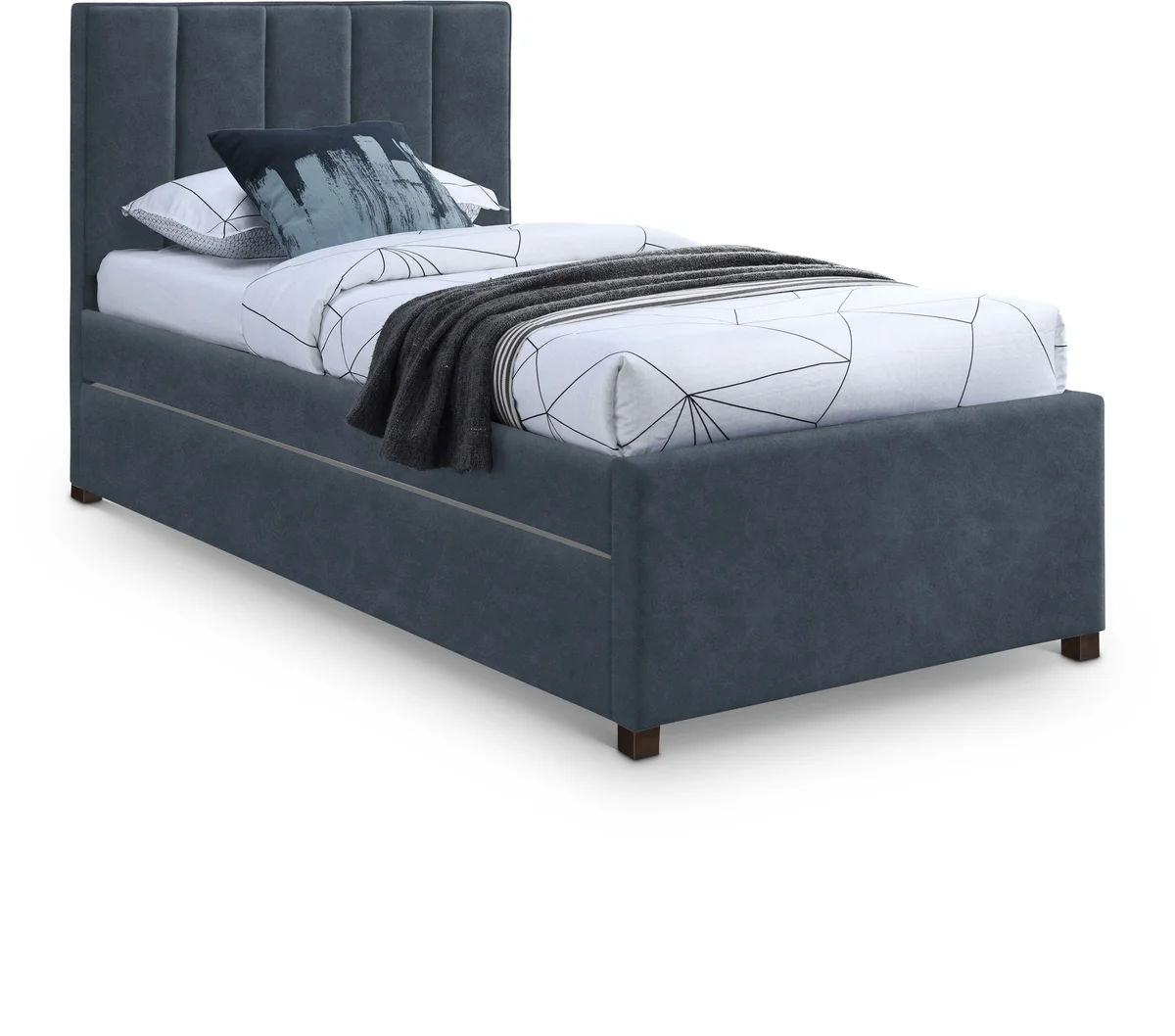 Hudson - Twin Trundle Bed - Navy