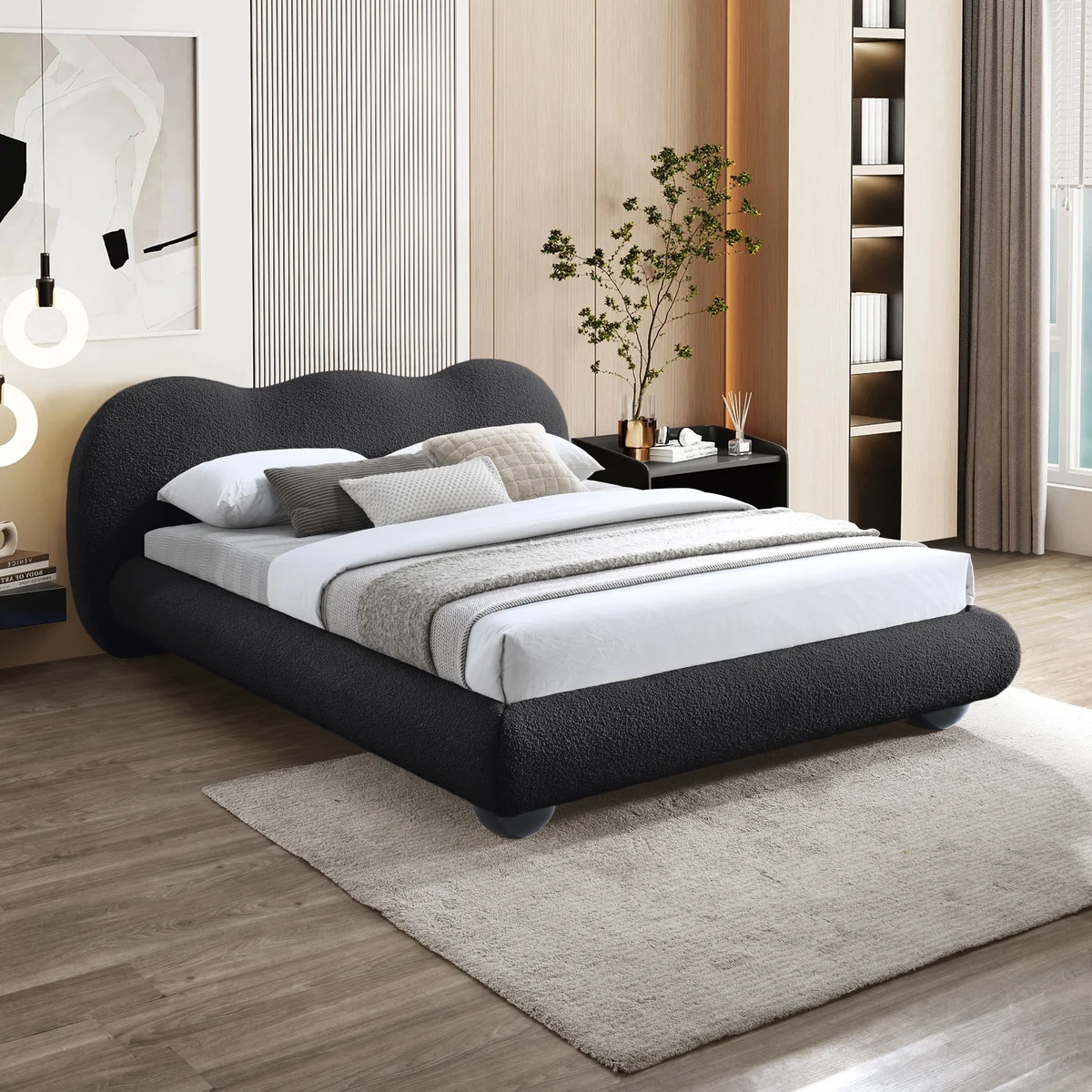 Hyde - Queen Bed - Black - View 2