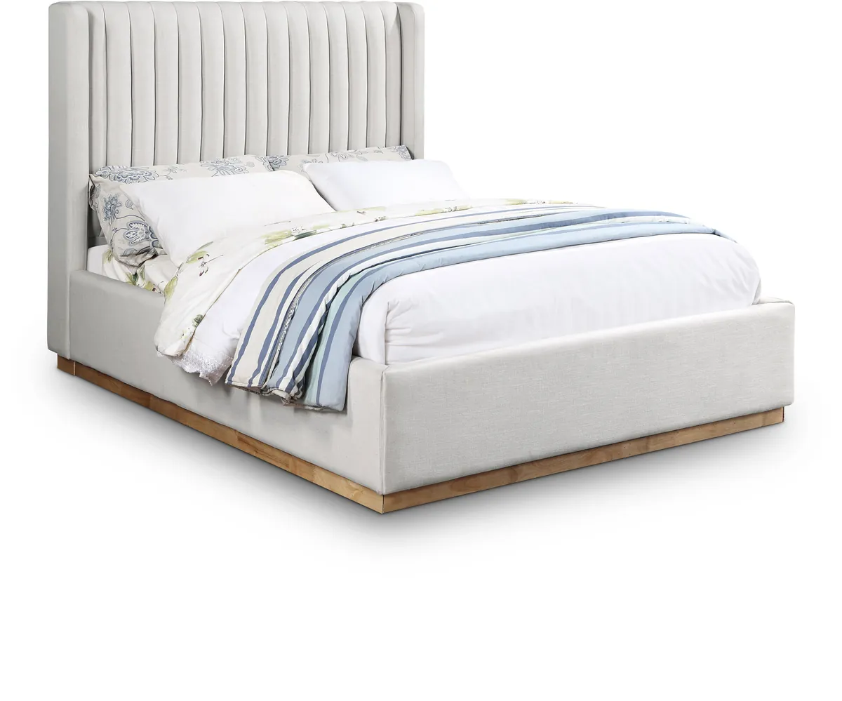 Logan - Queen Bed - Cream