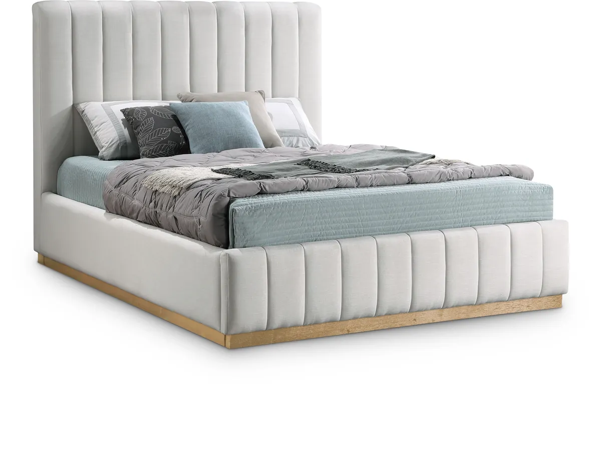 Lucia - Queen Bed - Cream