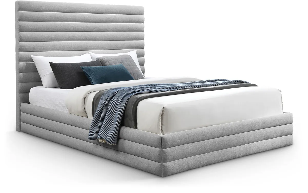 Maxwell - King Bed - Gray