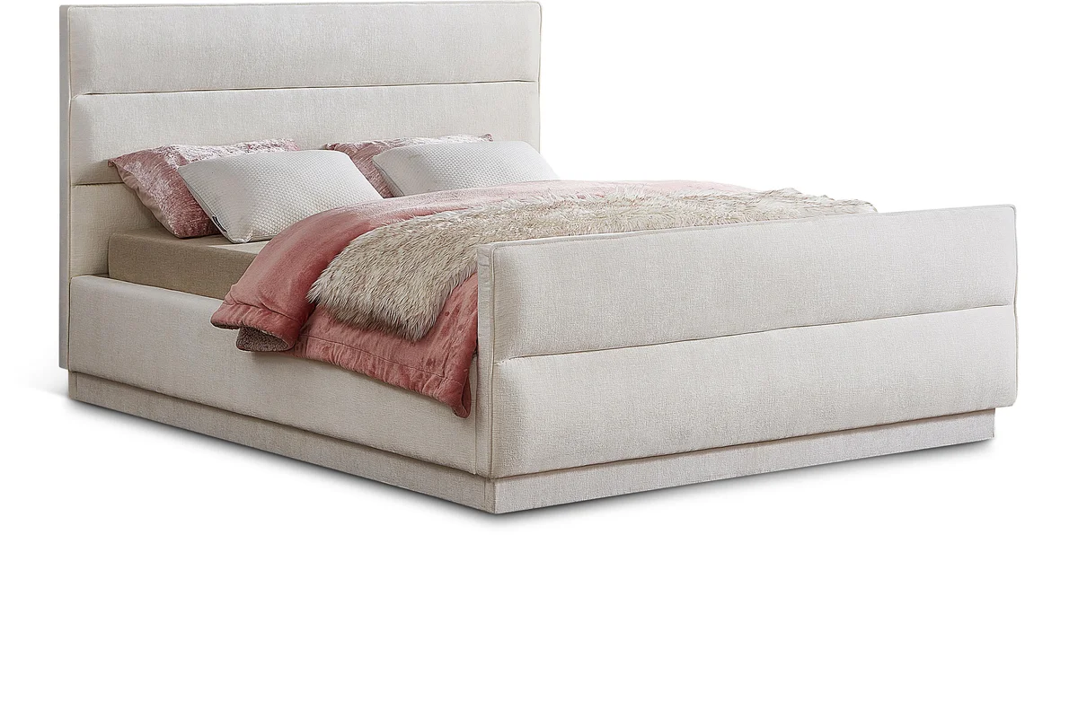 Paxton - King Bed - Cream