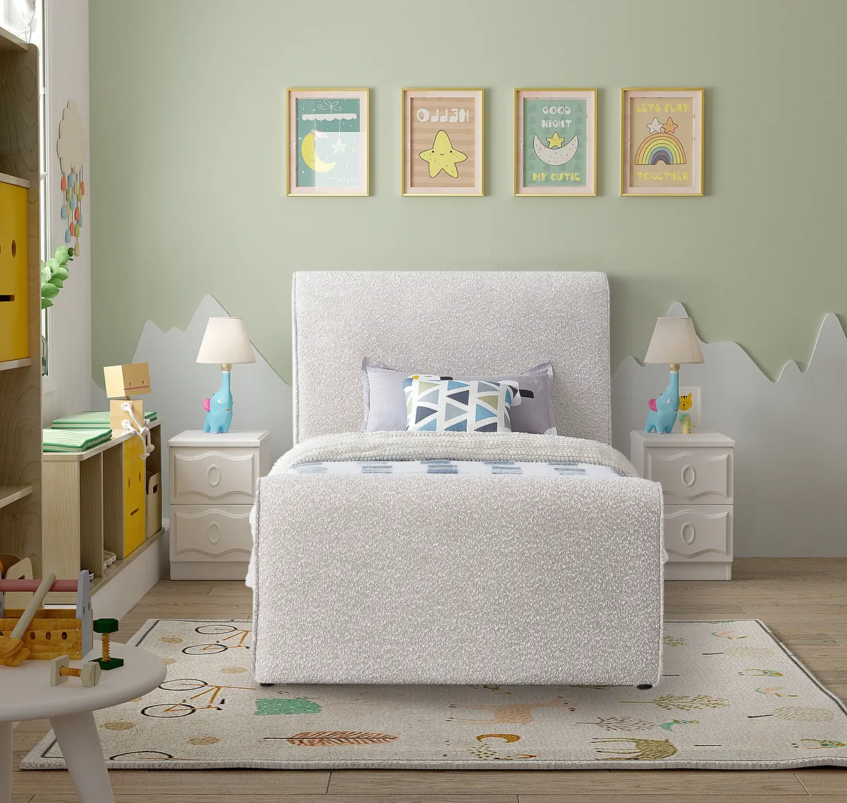 Stylus - Twin Bed - Cream