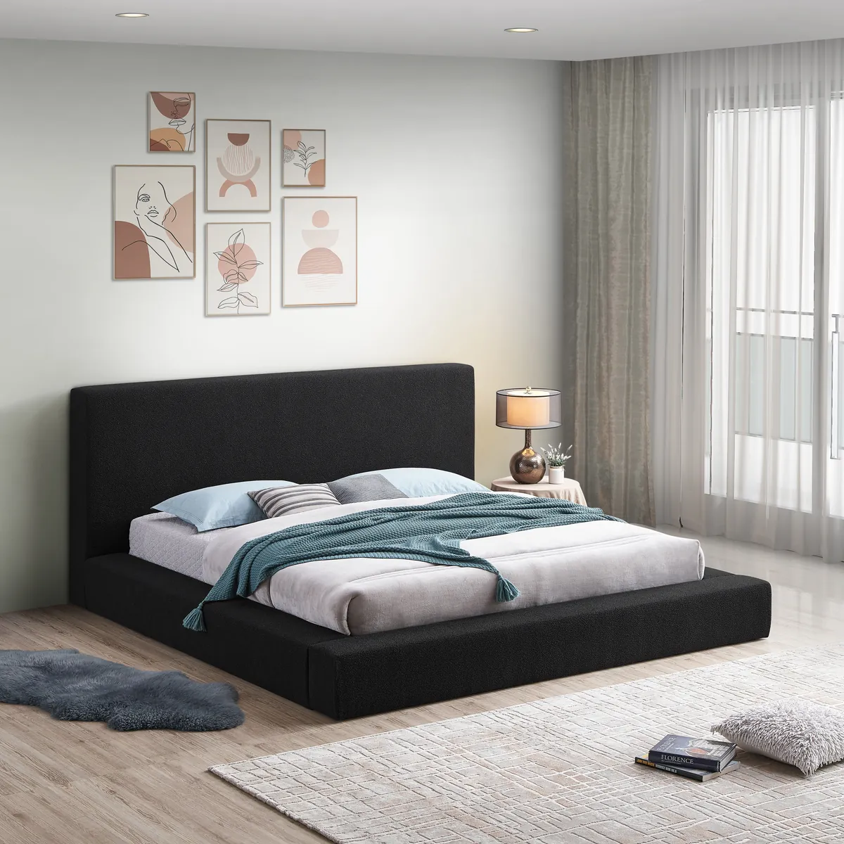 Terra - Queen Bed - Black - View 2