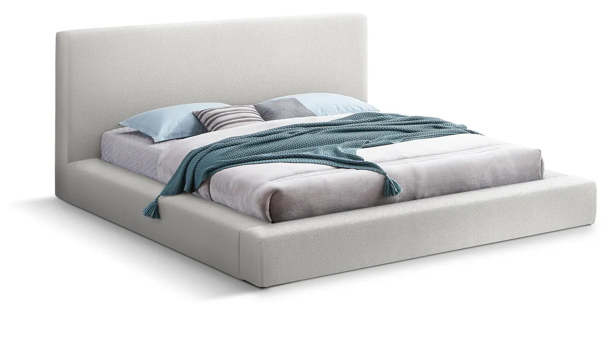 Terra - King Bed - Cream