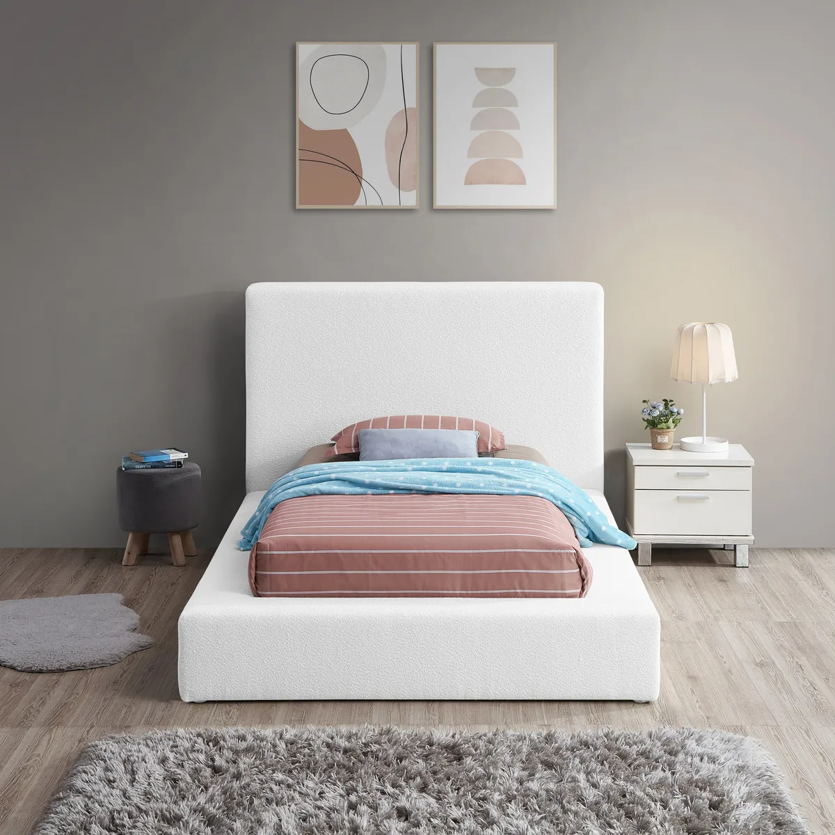 Terra - Twin Bed - White - View 2