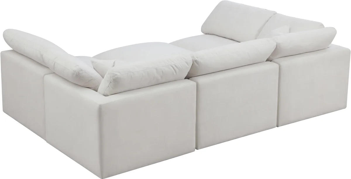 Plush - 6 Piece Modular Sectional - Cream