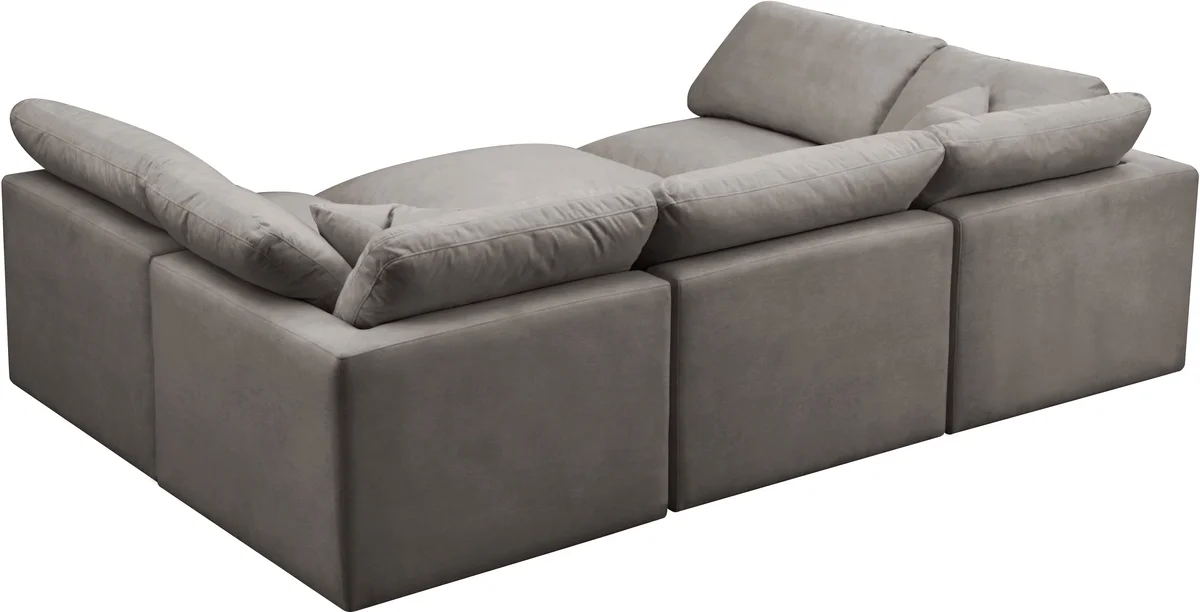 Plush - 6 Piece Modular Sectional - Gray