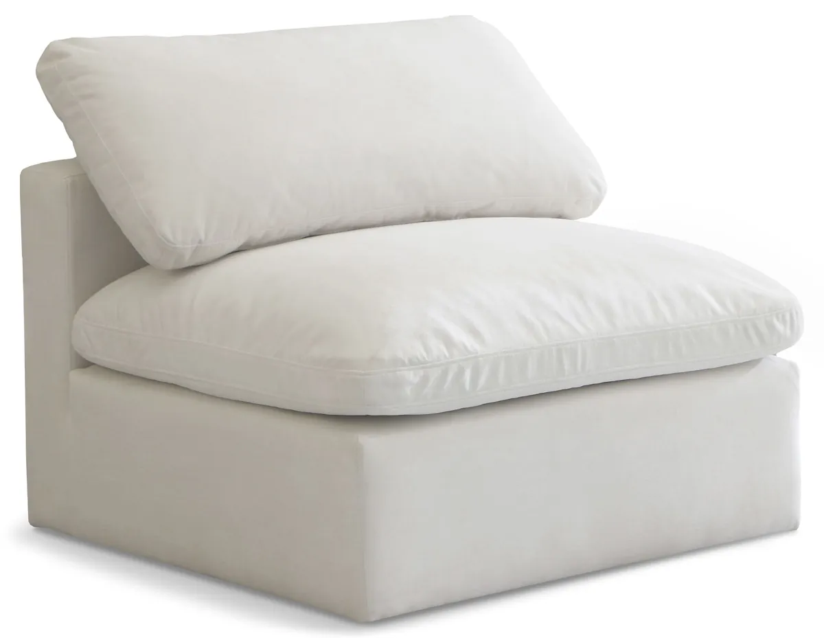 Plush - Armless Chair - Cream