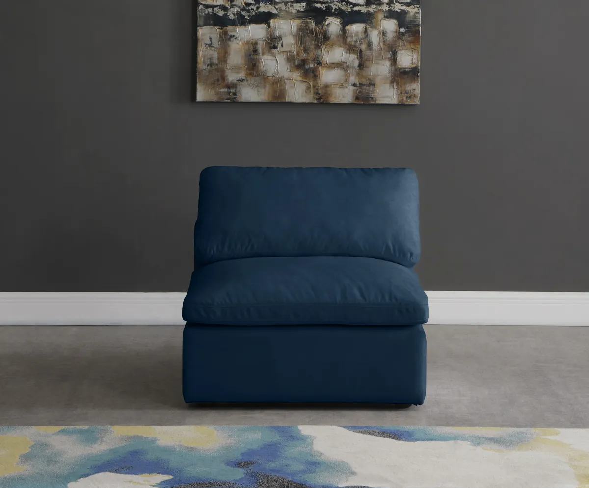 Plush - Armless Chair - Navy