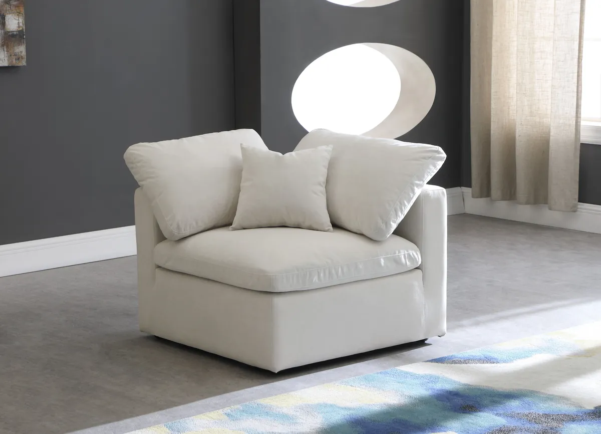 Plush - Corner Chair - Cream - View 2