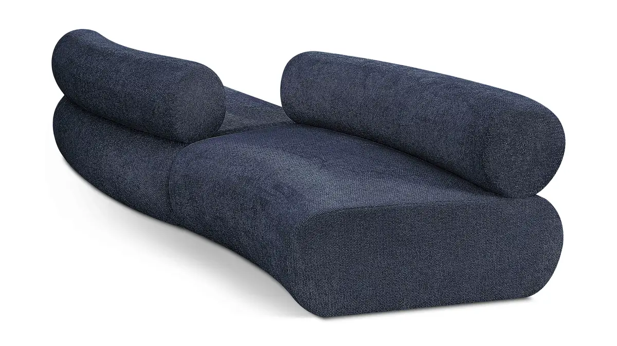 Bale - 2 Piece Curved Modular Sofa - Navy