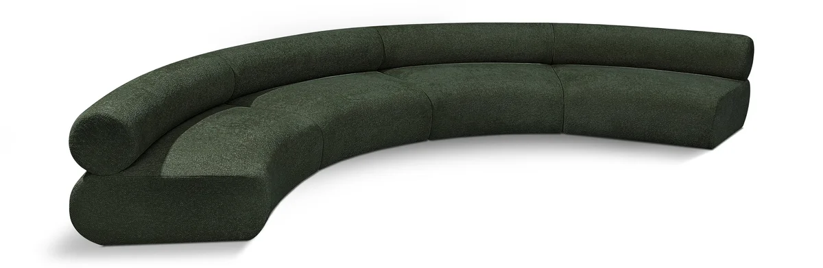 Bale - 4 Piece Modular U-Shaped Sofa - Green