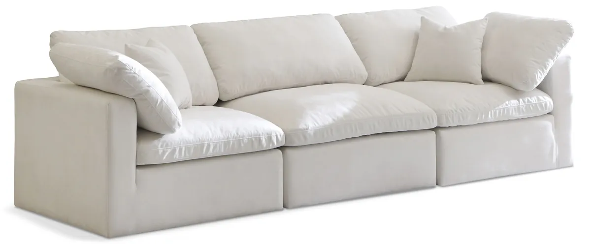 Plush - 3 Seat Modular Sofa - Cream