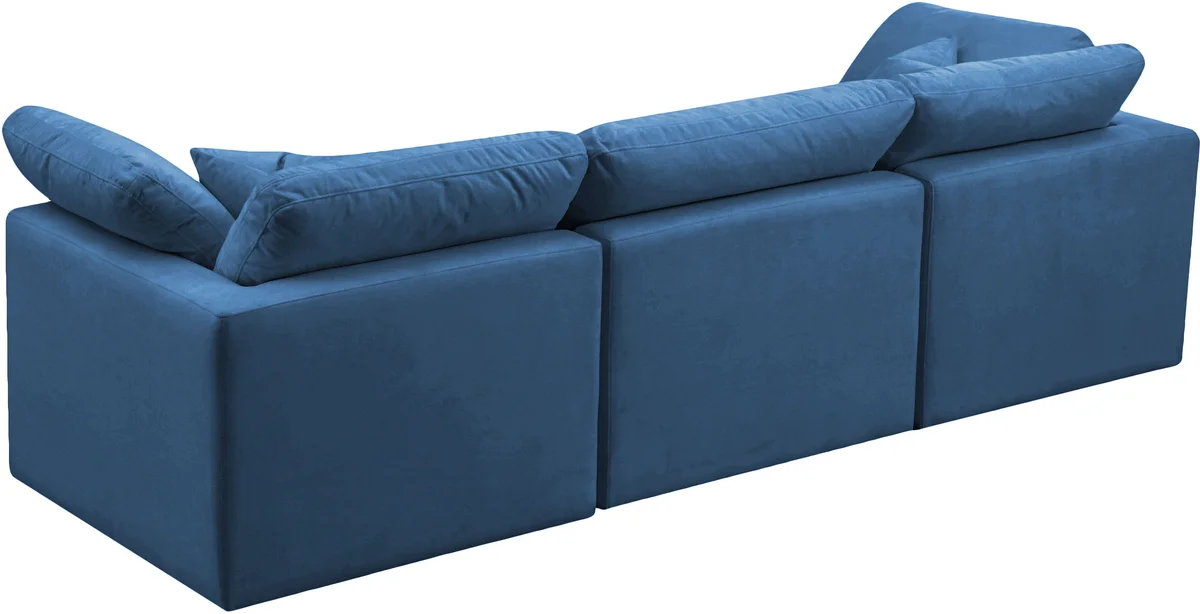Plush - 3 Seat Modular Sofa - Navy