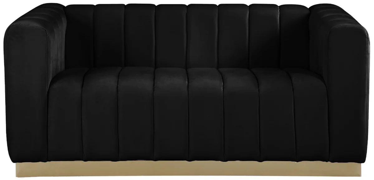 Marlon - Loveseat - Black