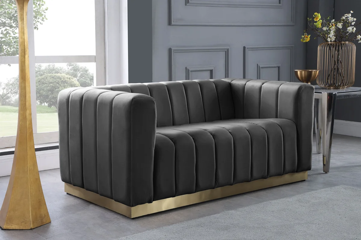 Marlon - Loveseat - Gray - View 2