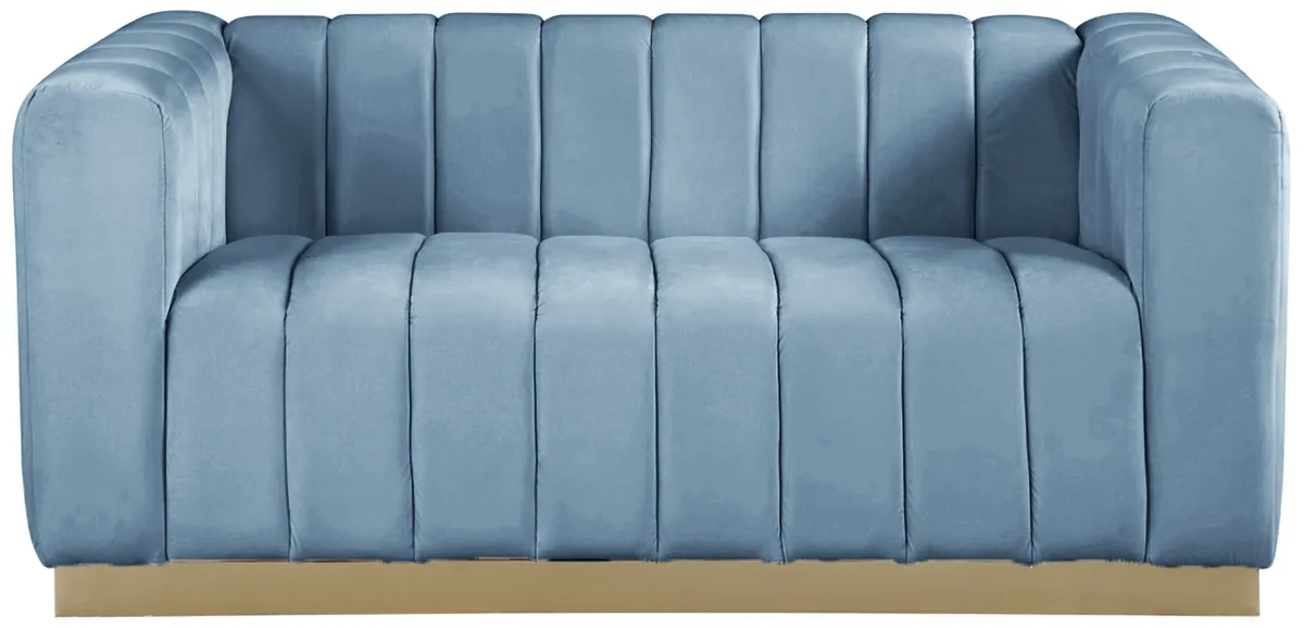 Marlon - Loveseat - Sky Blue