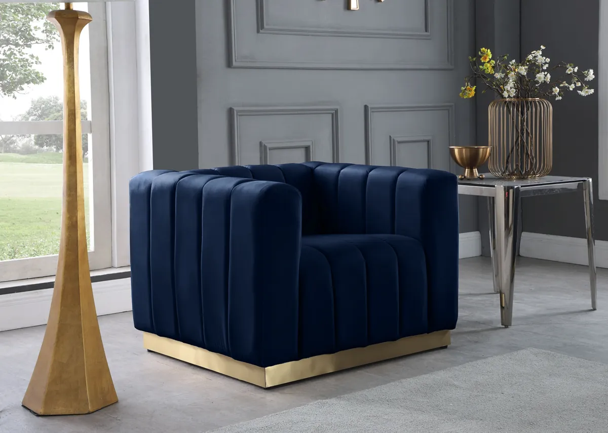 Marlon - Chair - Navy - View 2