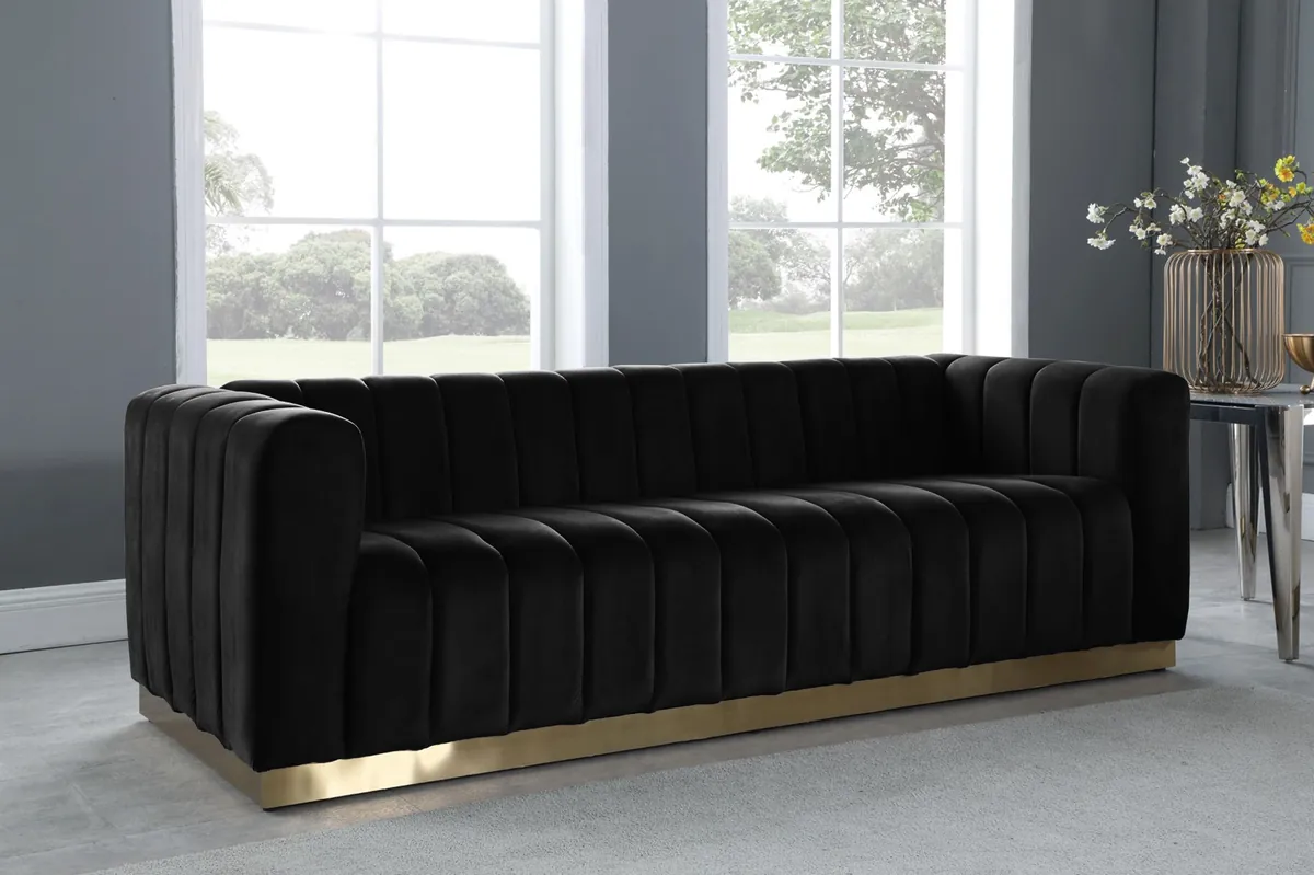 Marlon - Sofa - Black - View 2