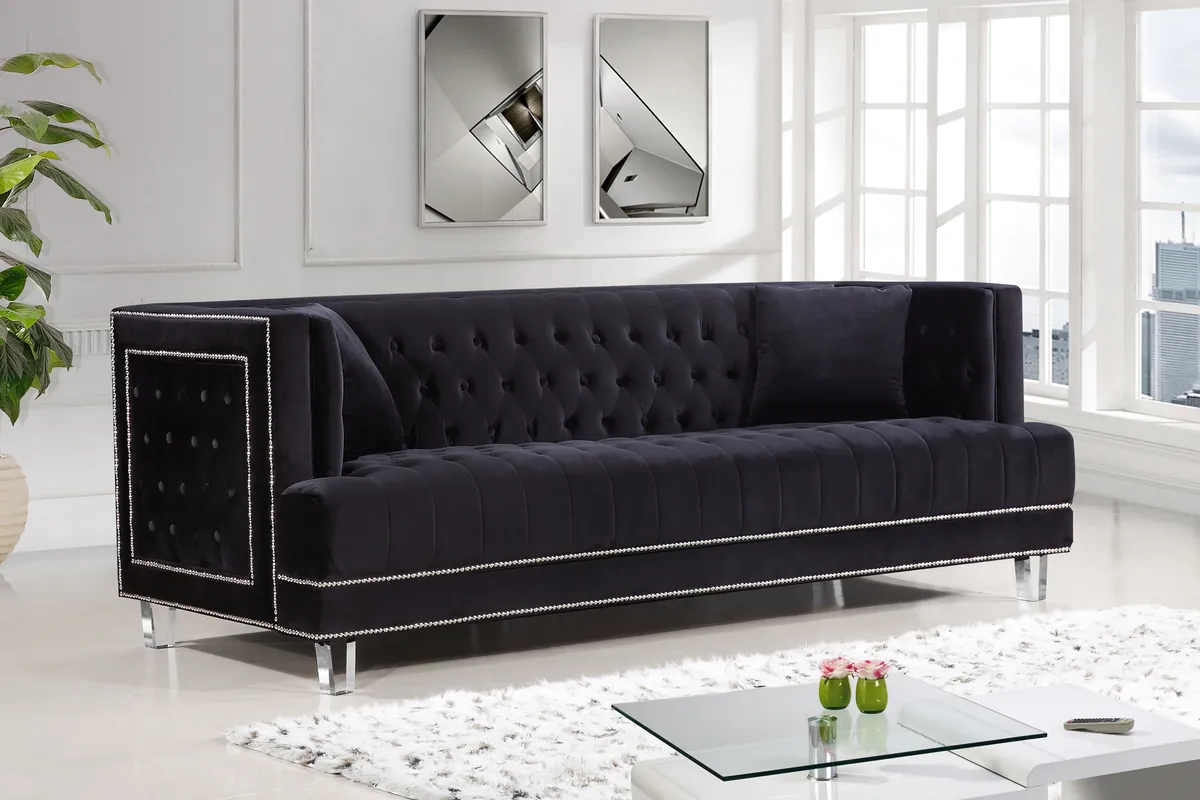 Lucas - Sofa - Black - View 2
