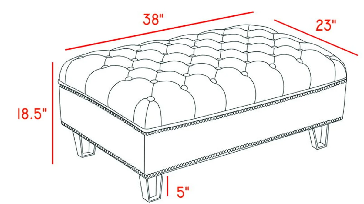 Lucas - Ottoman - Black