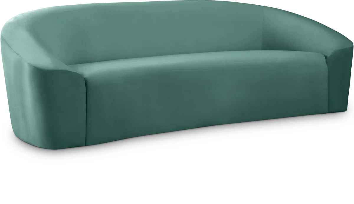 Riley - Velvet Sofa - Mint