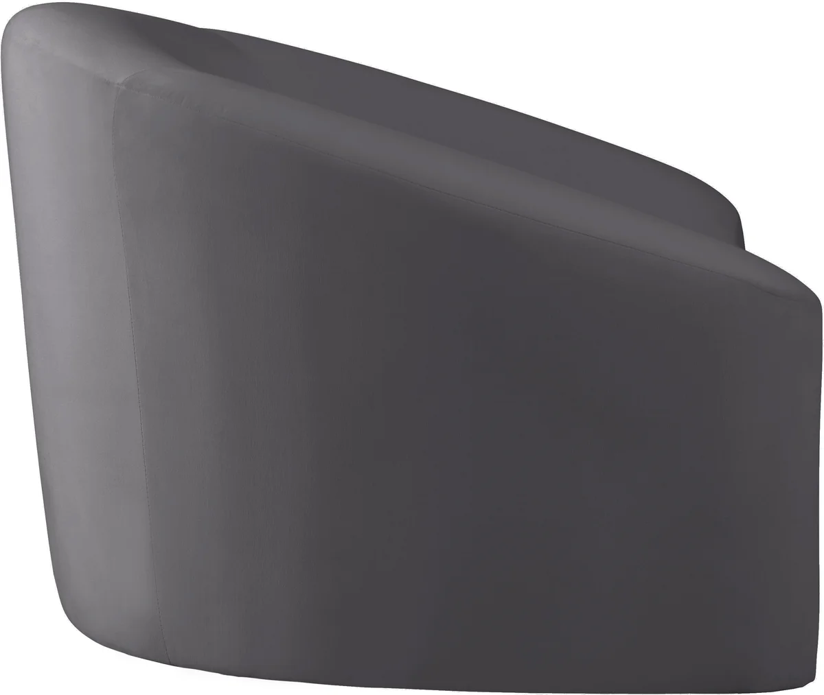 Riley - Velvet Chair - Gray