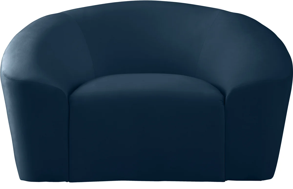 Riley - Velvet Chair - Navy