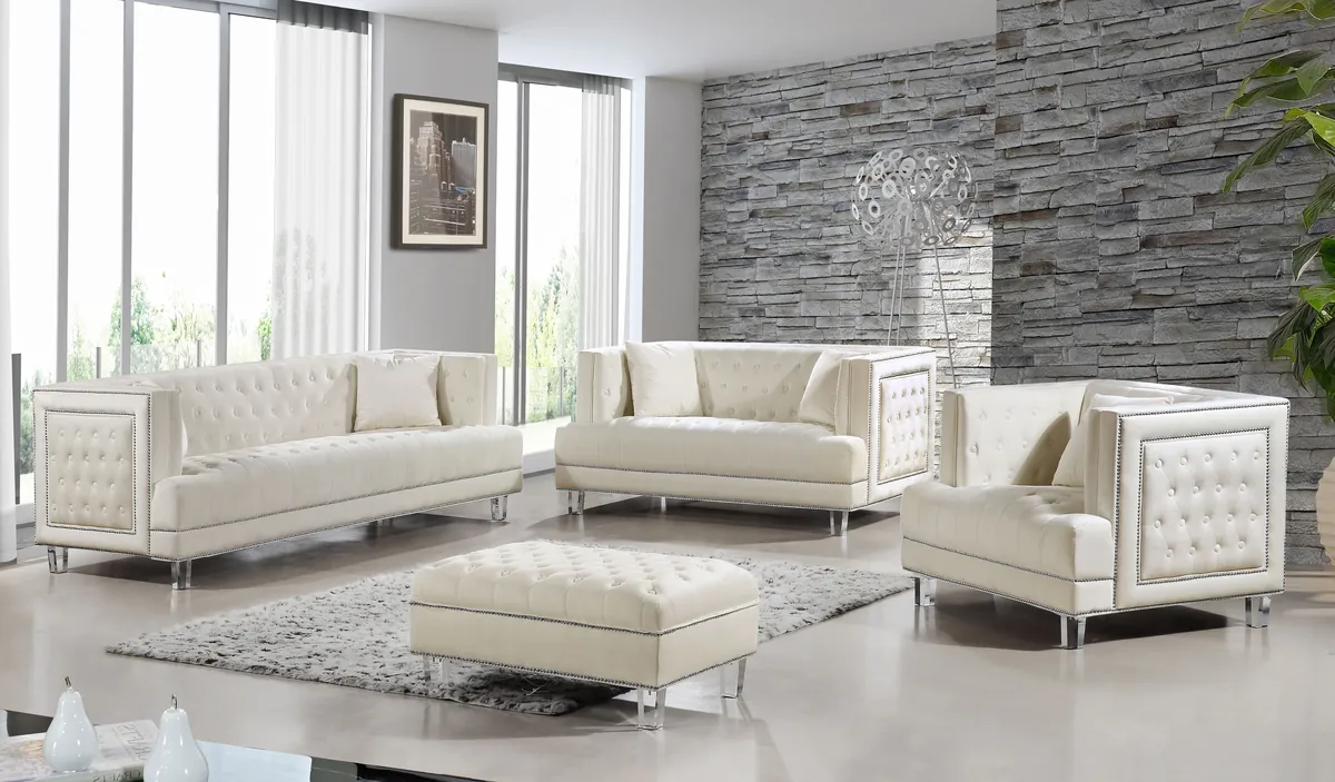 Lucas - Loveseat - Cream