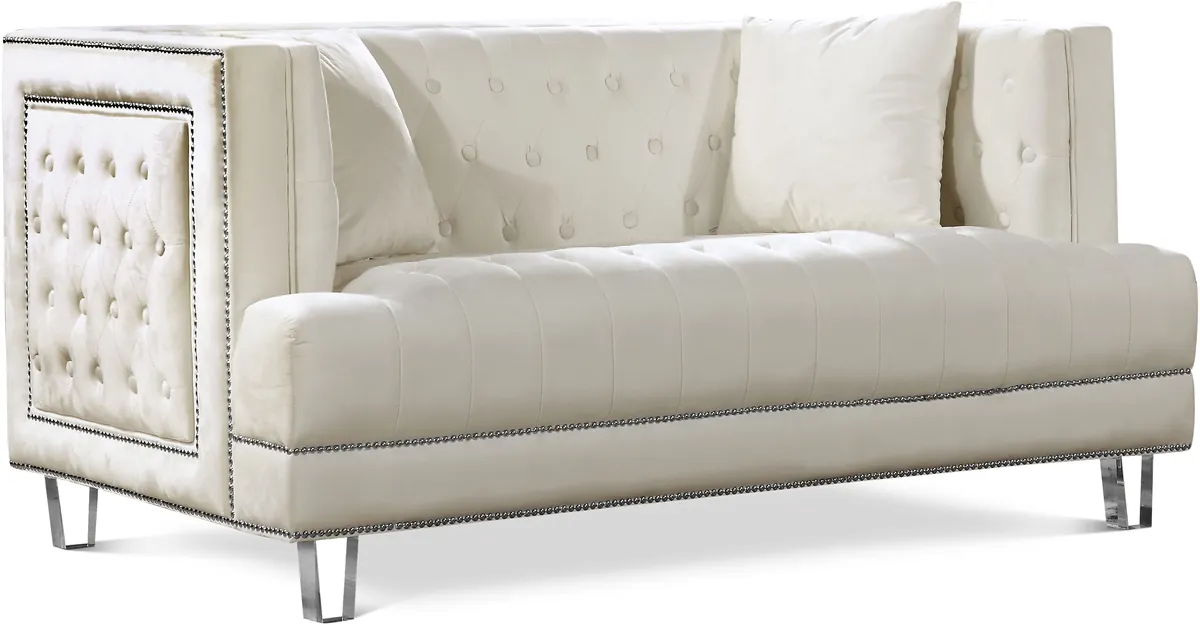 Lucas - Loveseat - Cream
