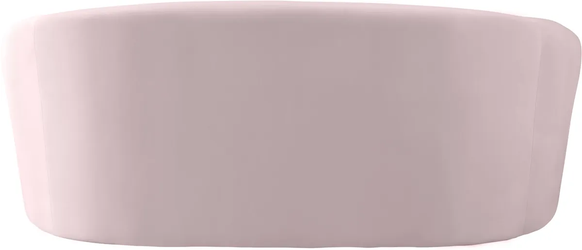 Riley - Velvet Loveseat - Pink