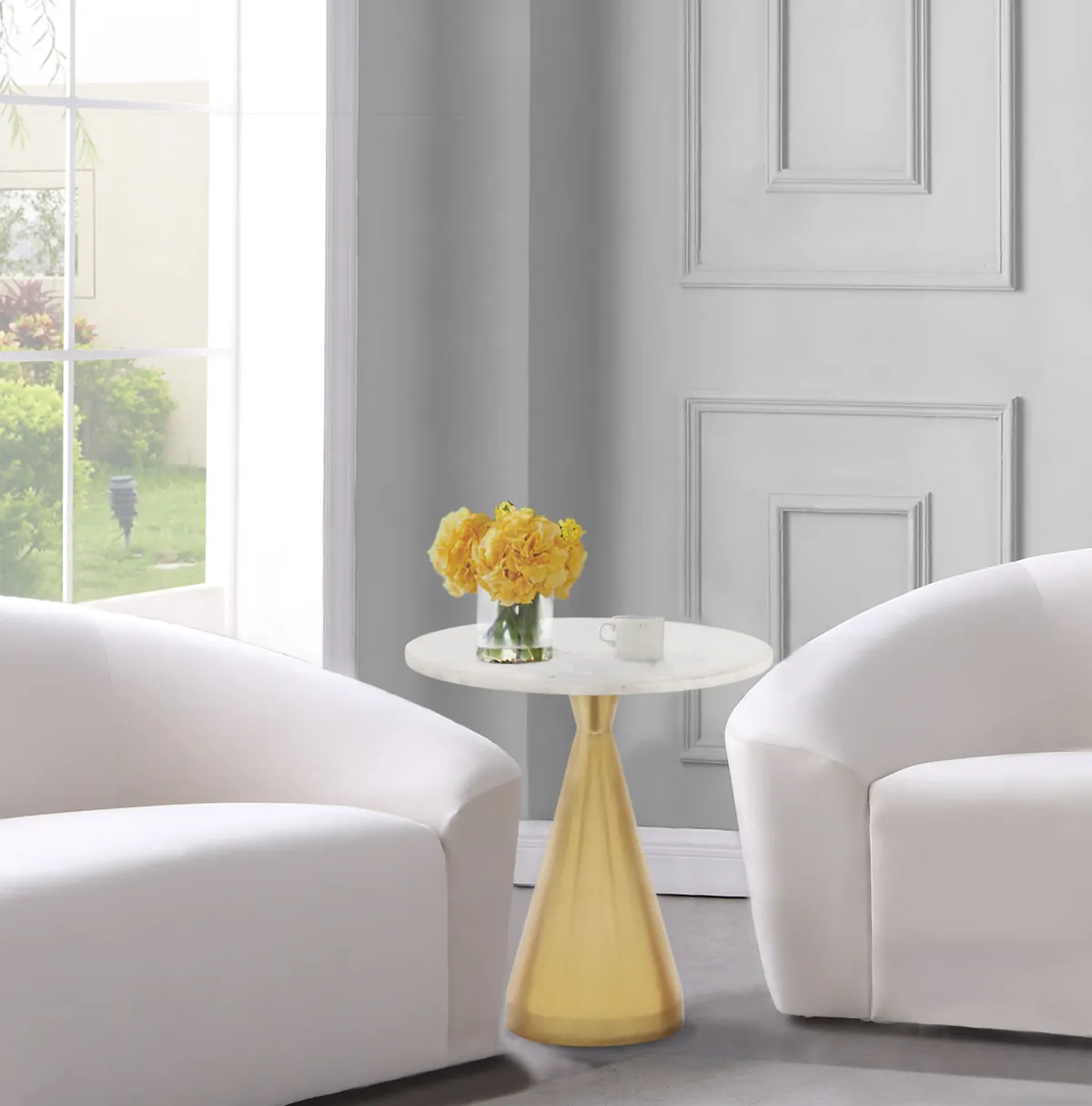 Emery - End Table - White - View 2