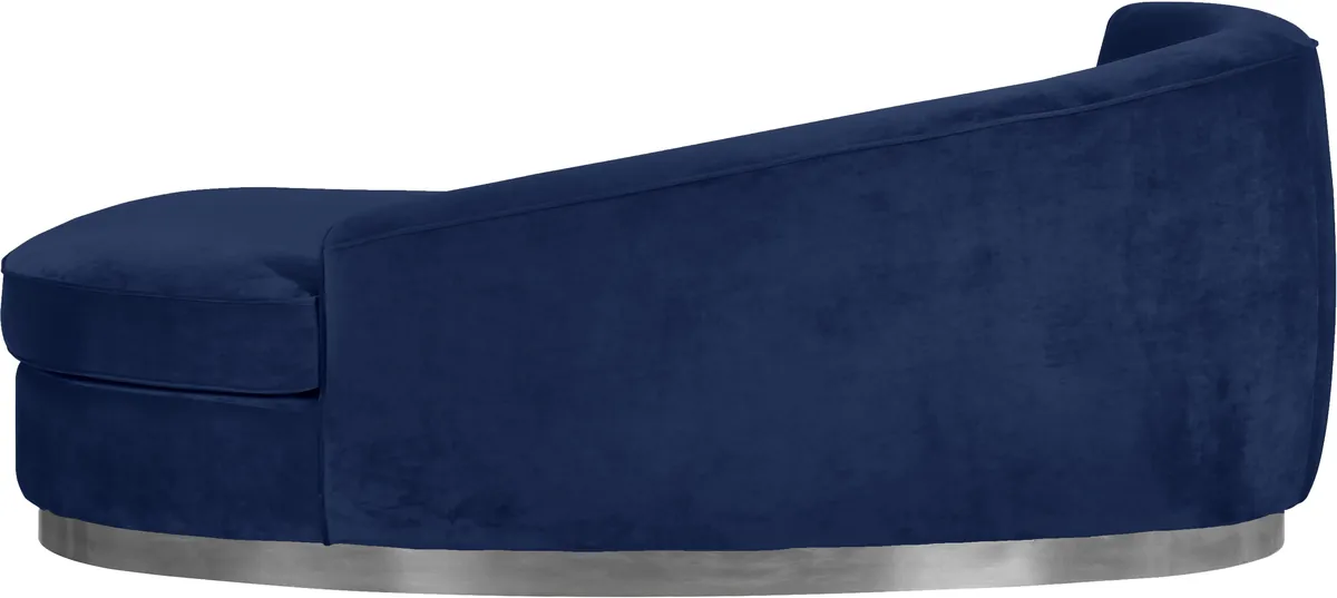 Julian - Chaise - Navy - Fabric