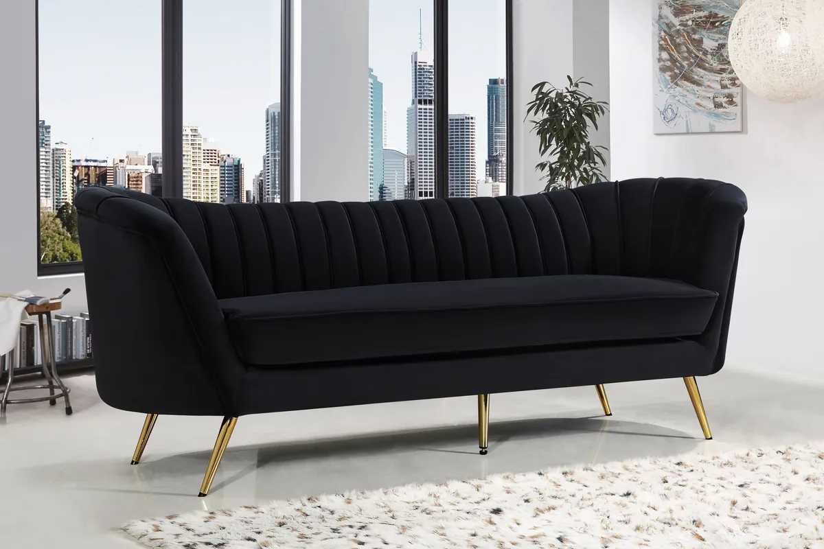 Margo - Sofa - Black - View 2