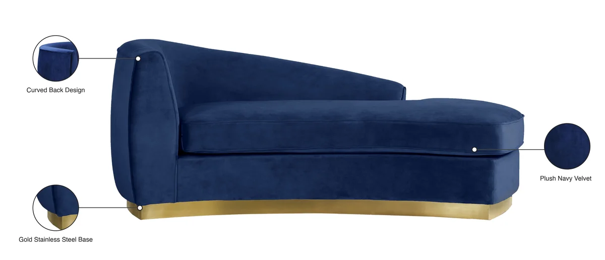 Julian - Chaise - Navy