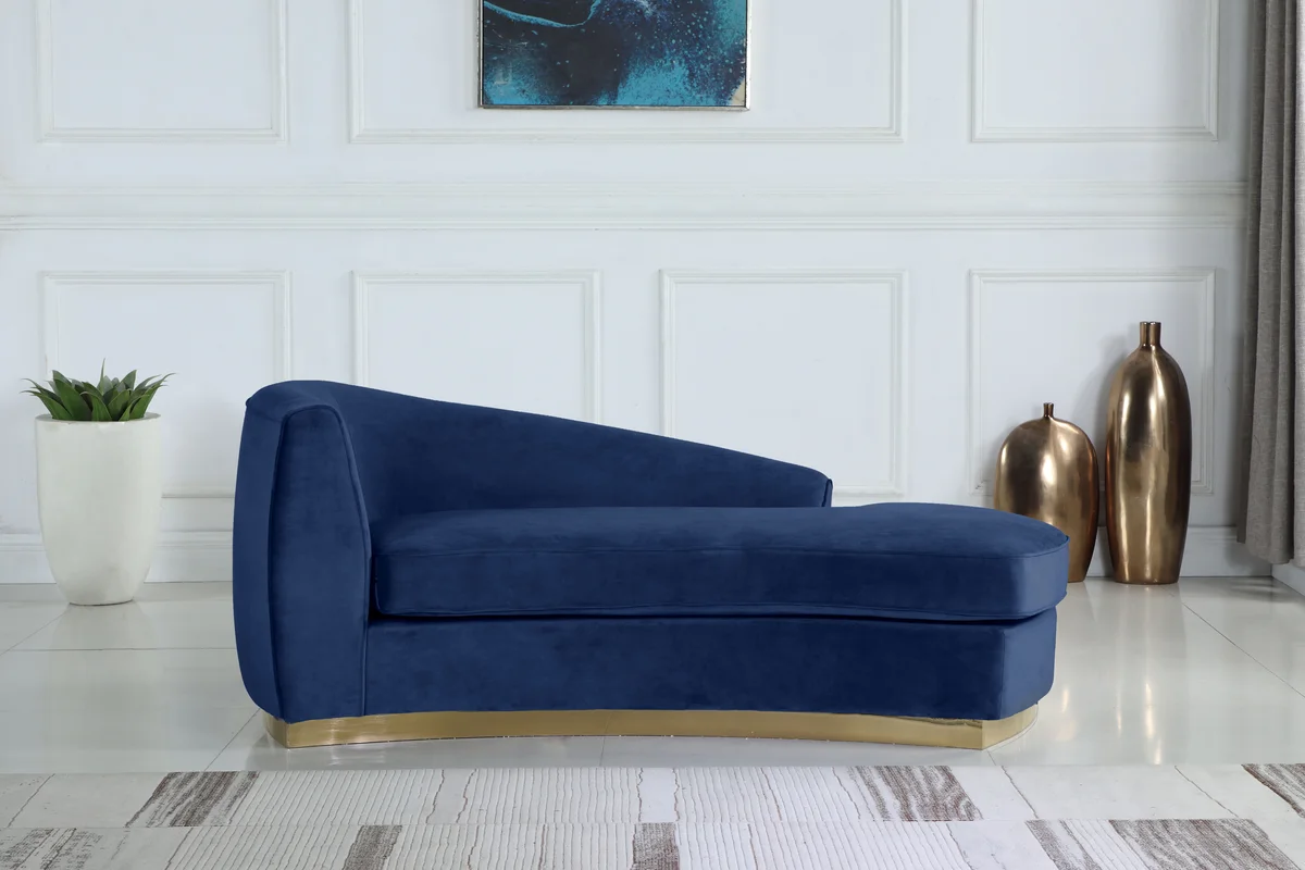 Julian - Chaise - Navy - View 2