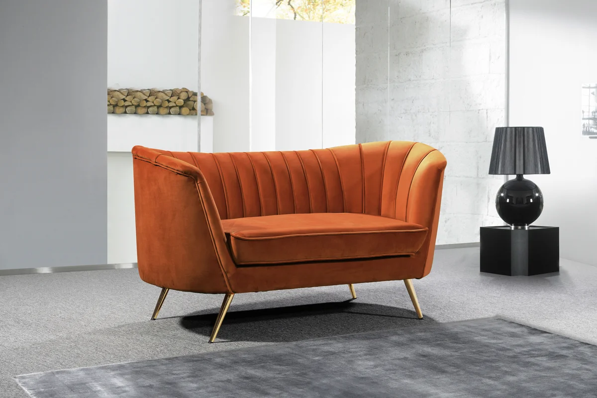 Margo - Loveseat - Cognac - View 2