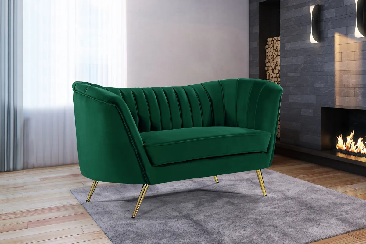 Margo - Loveseat - Green - View 2