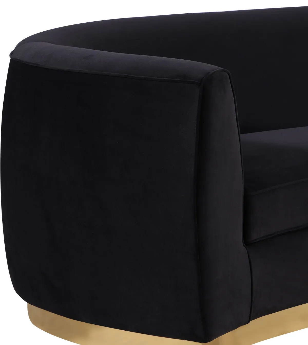 Julian - Sofa - Black - Fabric