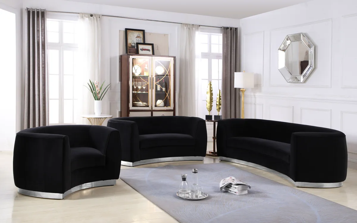 Julian - Loveseat - Black