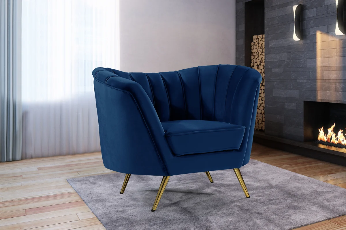 Margo - Chair - Navy - View 2