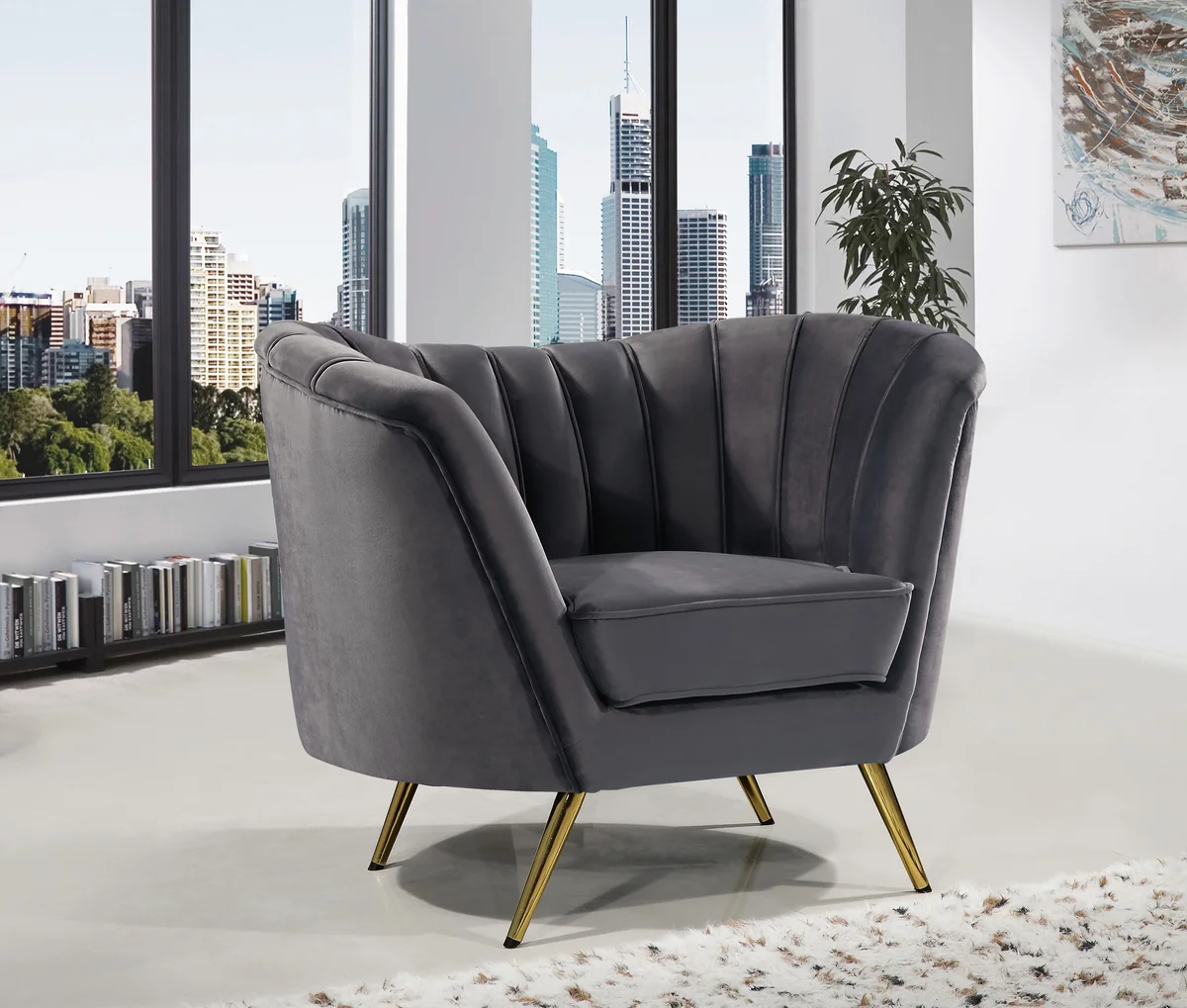 Margo - Chair - Gray - View 2