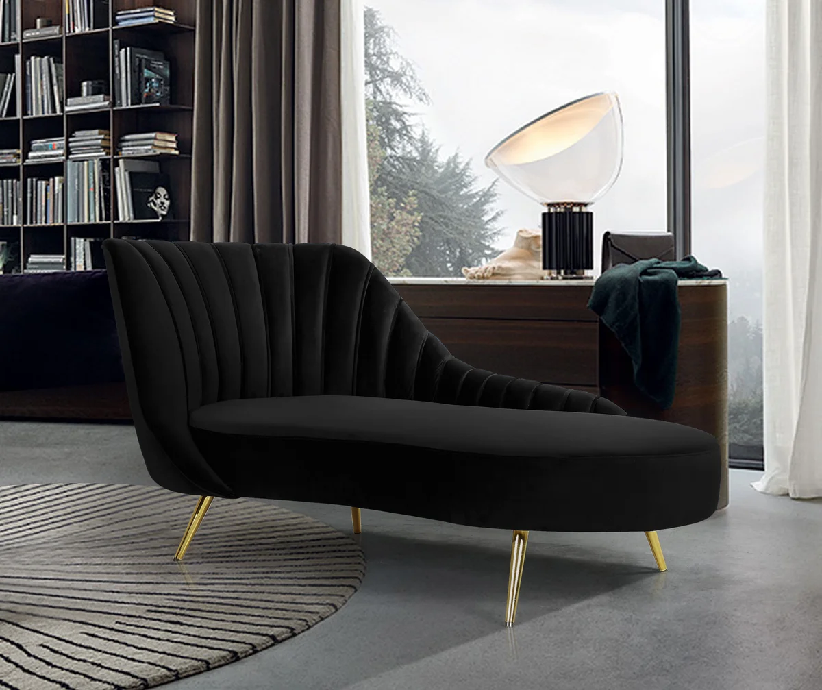 Margo - Chaise - Black - View 2